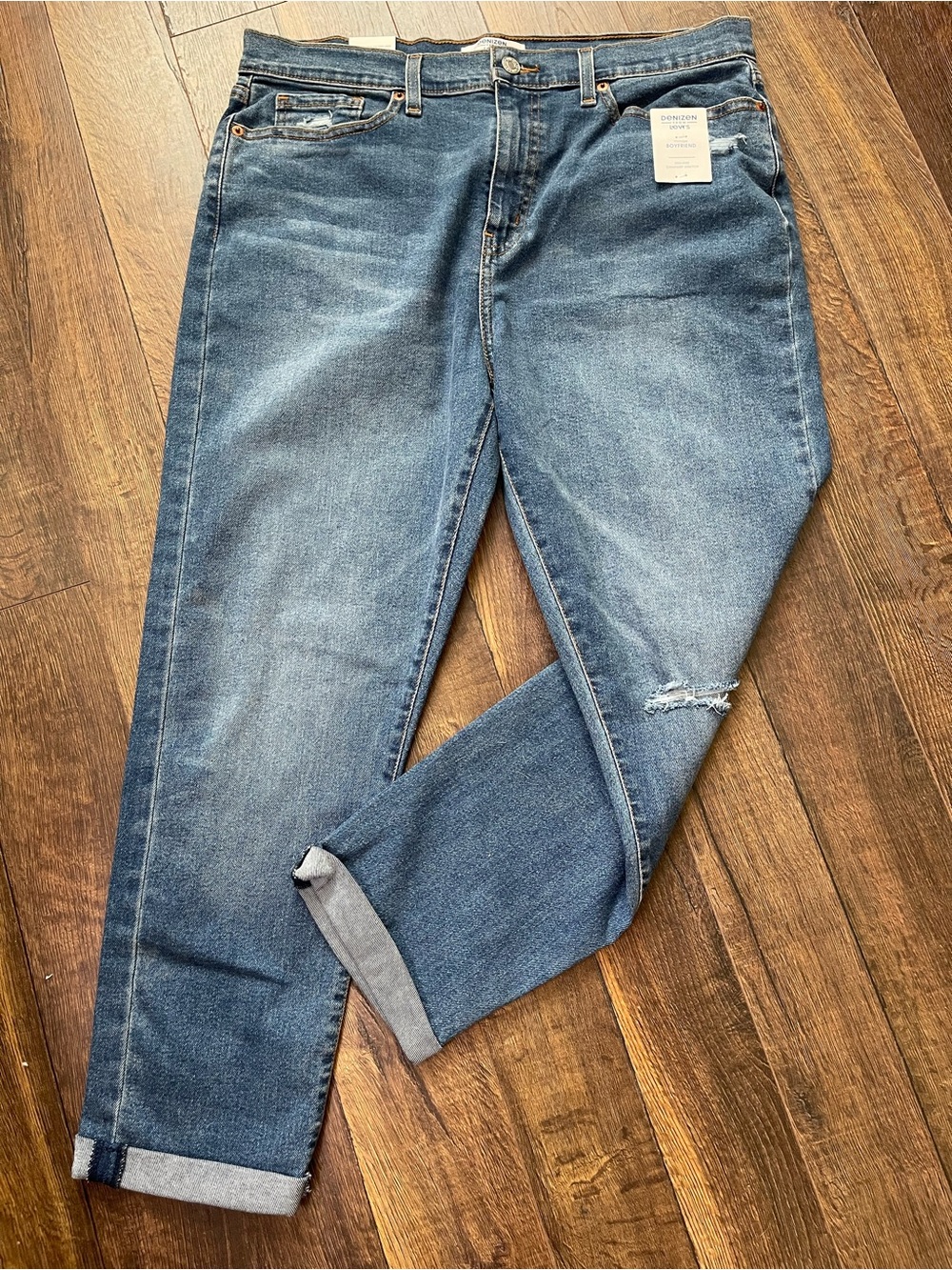 Denizen from Levi's Faded Blue Relaxed Boyfriend Fit Jeans